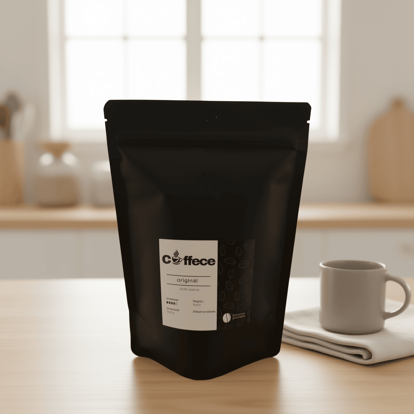 Coffece Original coffee bag on a kitchen counter